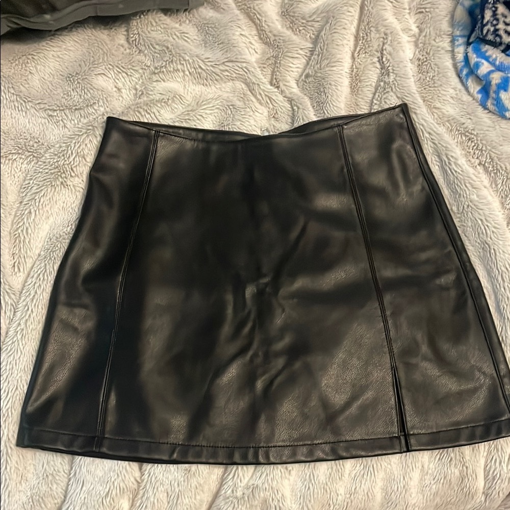 Black Leather Skirt